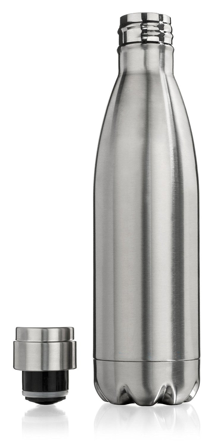 Antimicrobial Stainless Steel Custom Water Bottle - 17 oz.